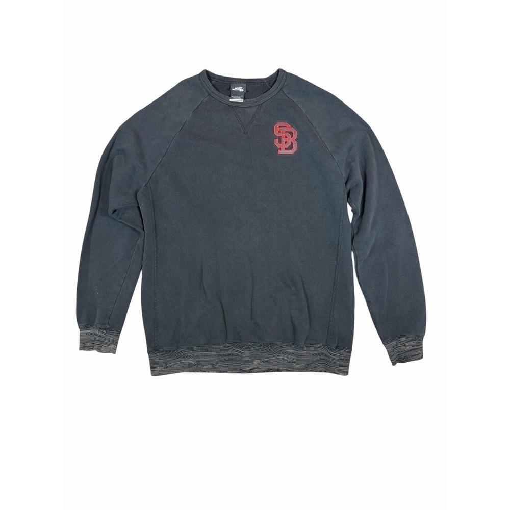 Nike SB Sweatshirt Mens XL Black Fleece Crewneck Skateboarding Logo Streetwear